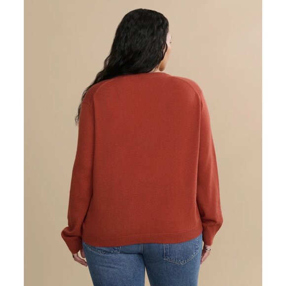 Jenni Kayne Flynn Cashmere Sweater in Sienna - Picture 3 of 5